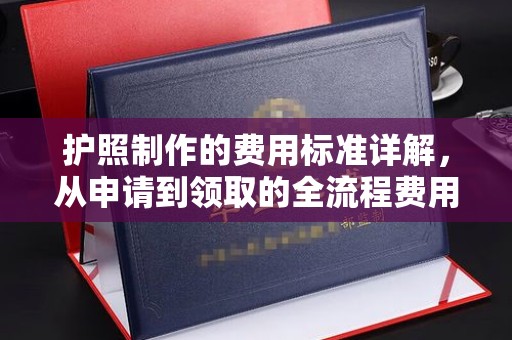 金门护照制作的费用标准详解，从申请到领取的全流程费用指南