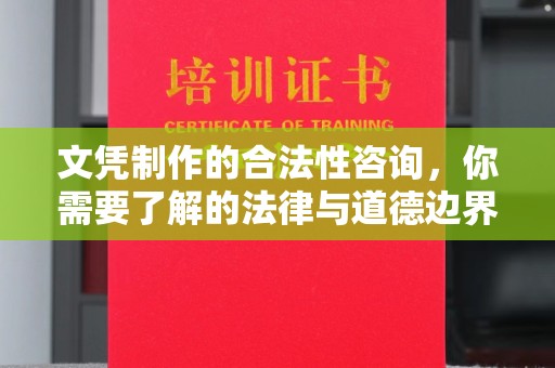 金门文凭制作的合法性咨询，你需要了解的法律与道德边界