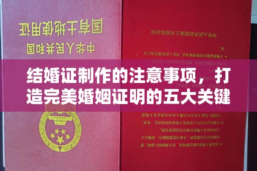 金门结婚证制作的注意事项，打造完美婚姻证明的五大关键点